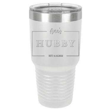 Hubby Anniversary 30oz Ringneck Tumbler